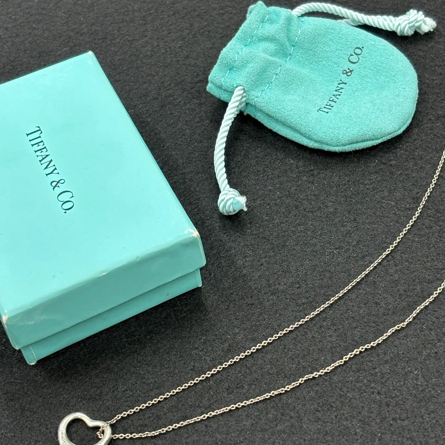 ティファニーのオープンハート ネックレスをお買取りさせていた...