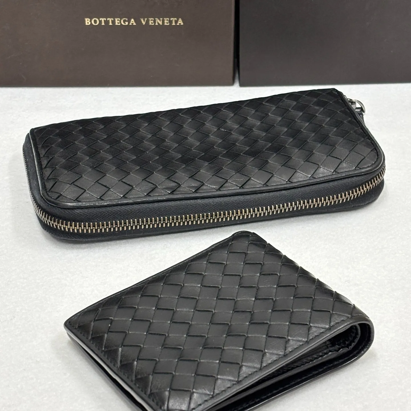 ボッテガの長財布と二つ折り財布をお買取りさせていただきました...