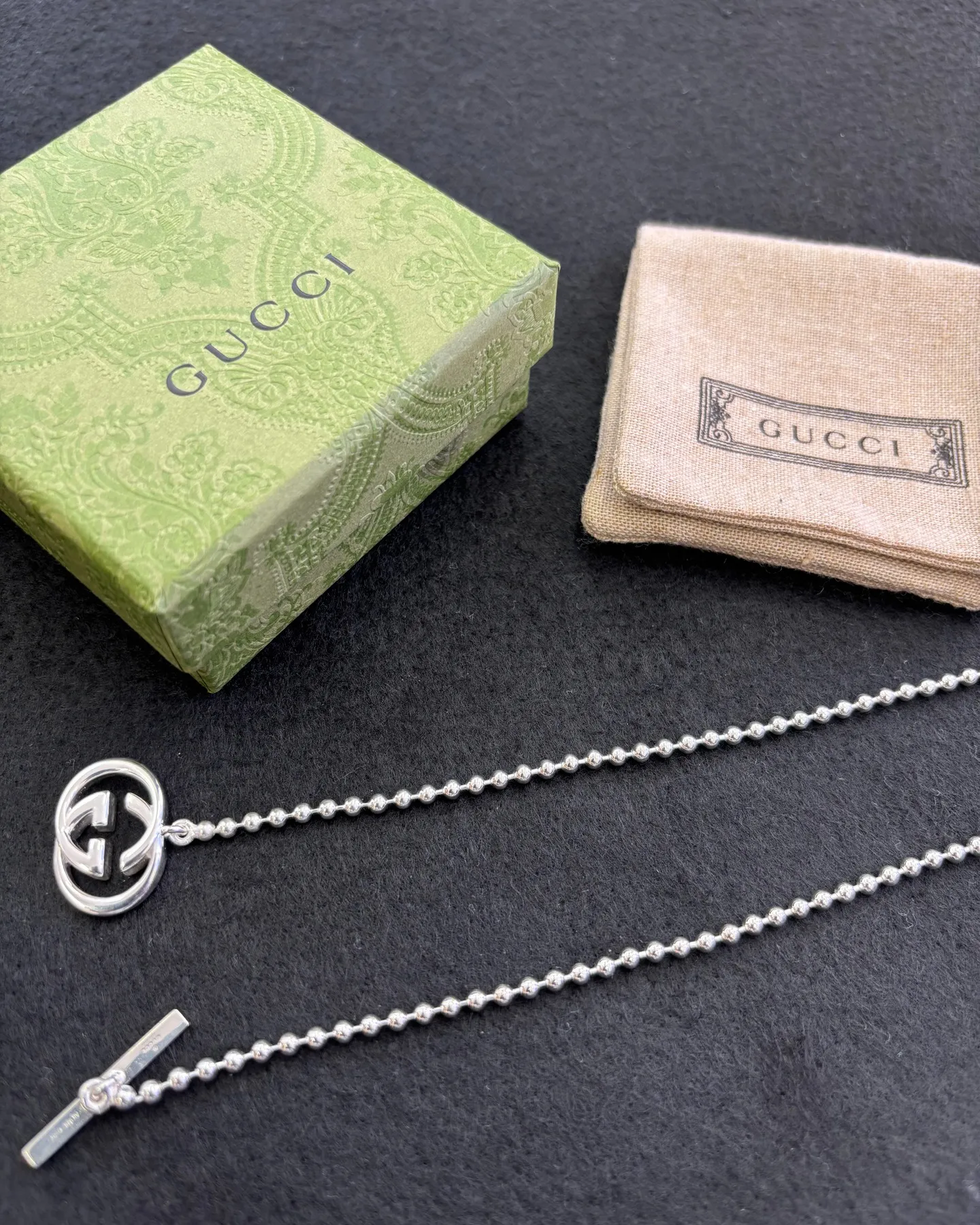 グッチのインターロッキング ネックレスをお買取りさせていただ...