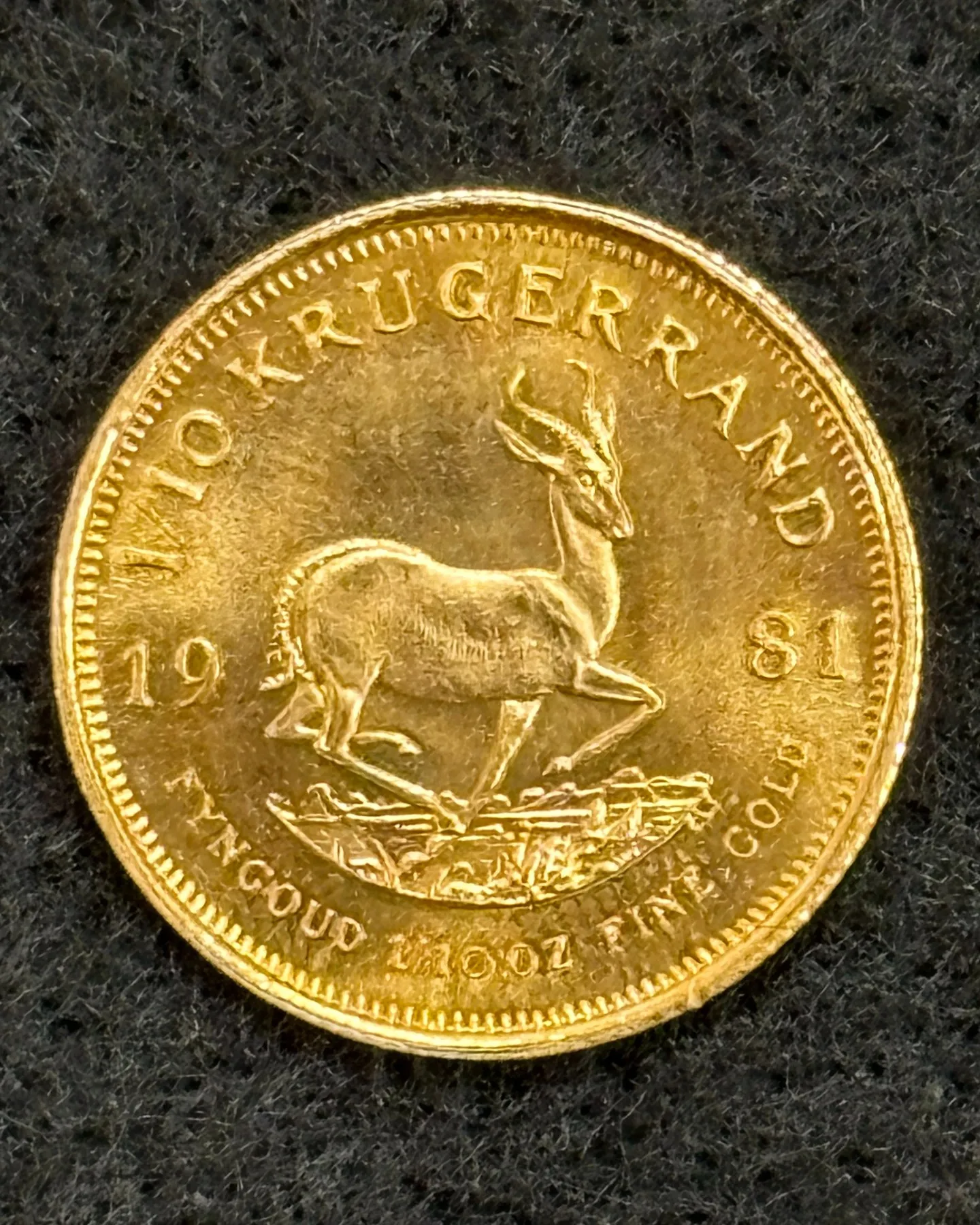 クルーガーランド金貨をお買取りさせていただきました。