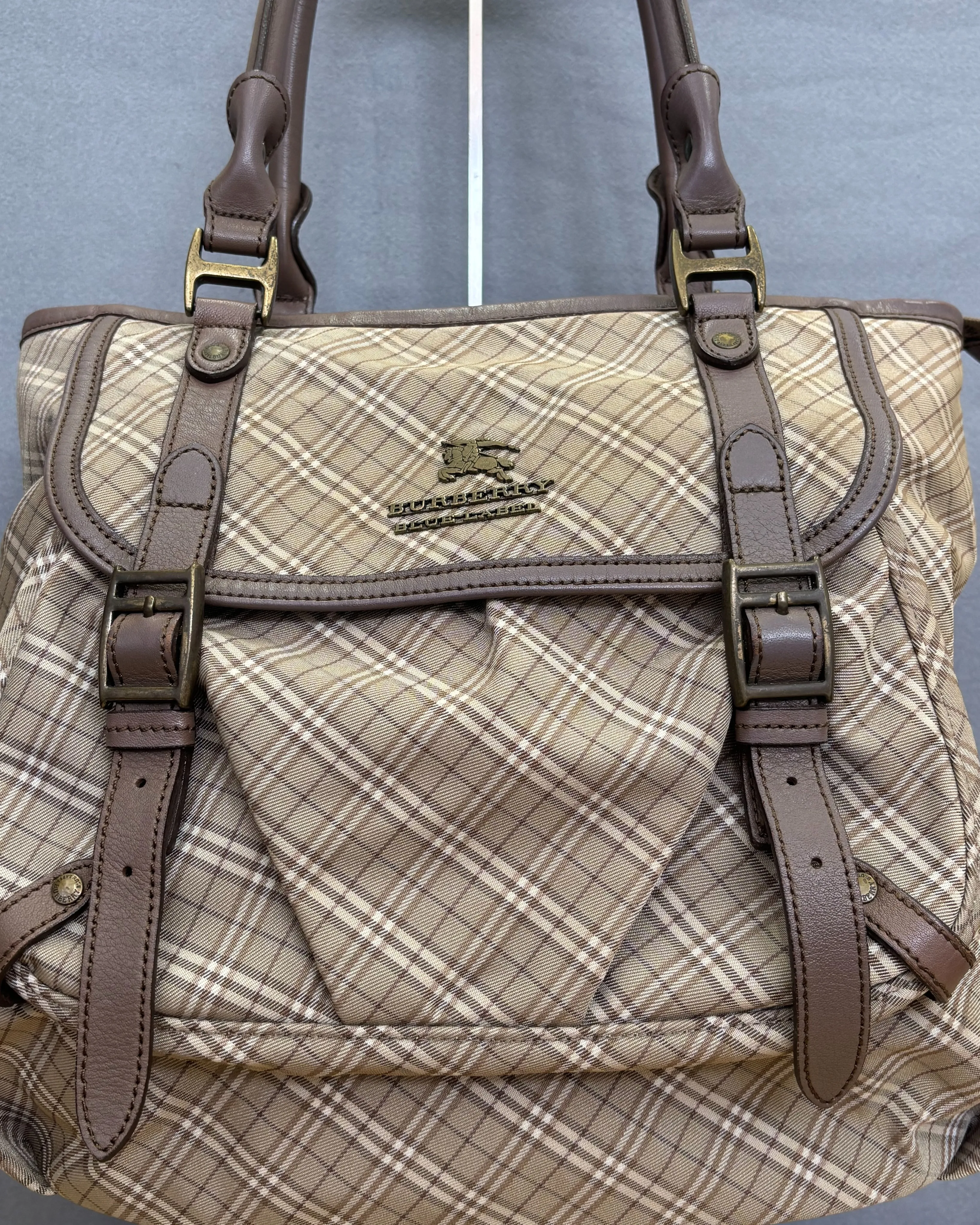 バーバリーのノバクチェック トートバッグをお買取りさせていた...