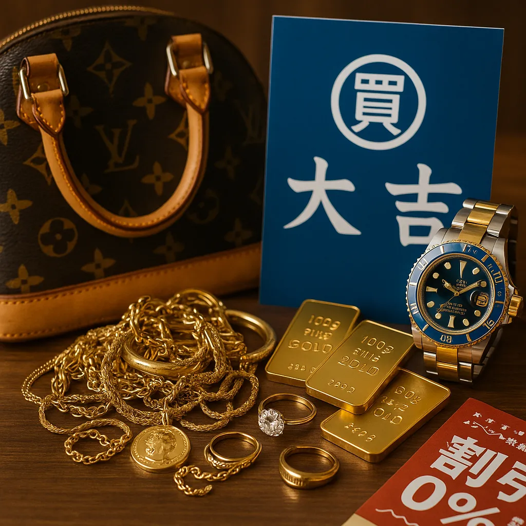 延岡市×旭化成の街で、買取大吉　延岡中川原店が貴金属・ブランド品を高価買取