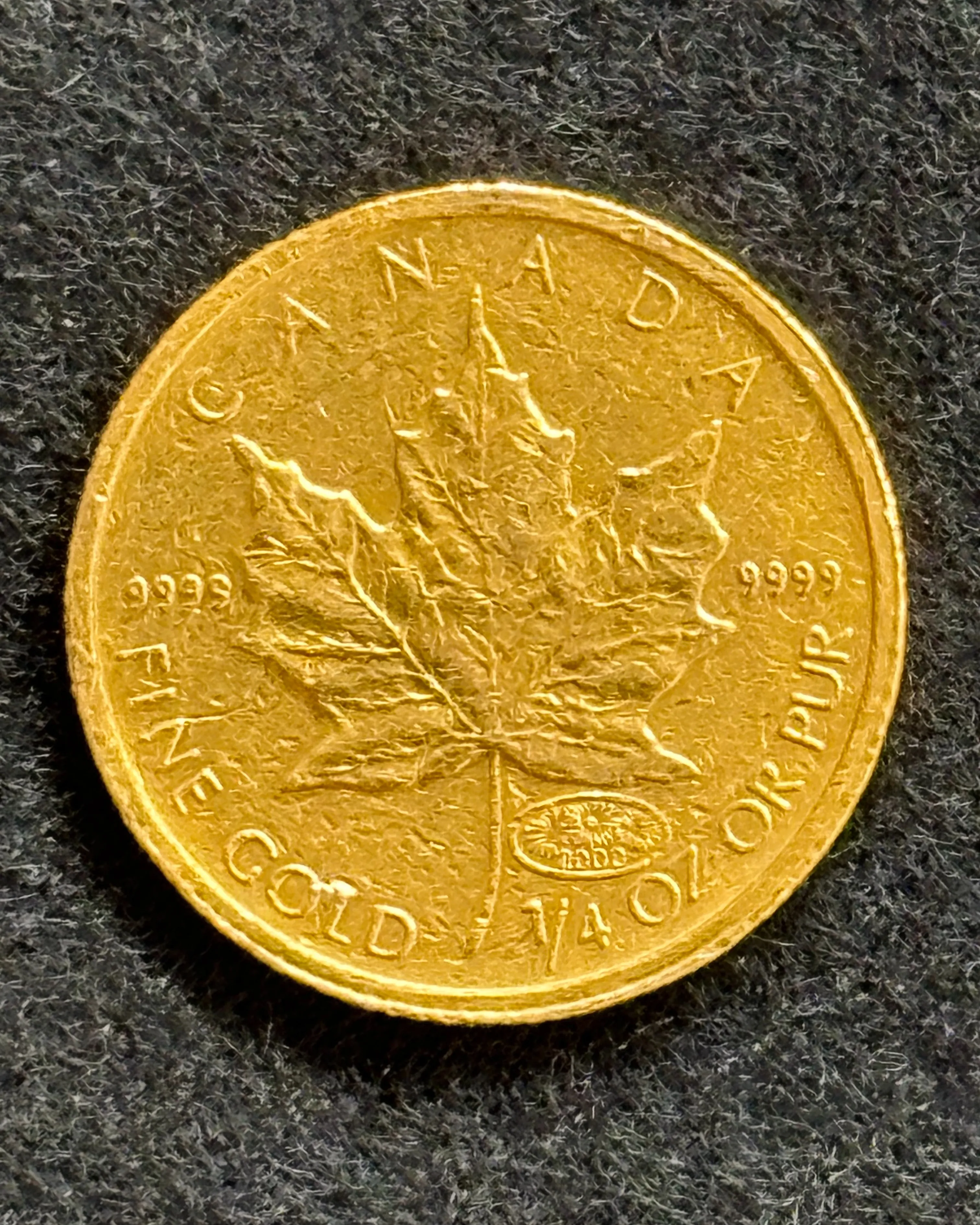 メイプルリーフ金貨をお買取りさせていただきました。